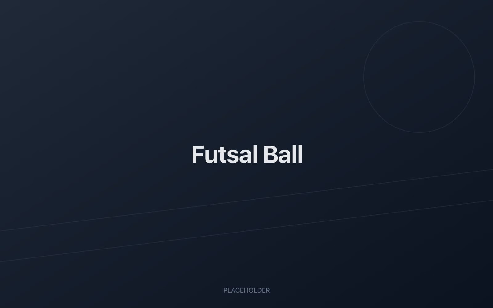 Futsal ball on indoor court