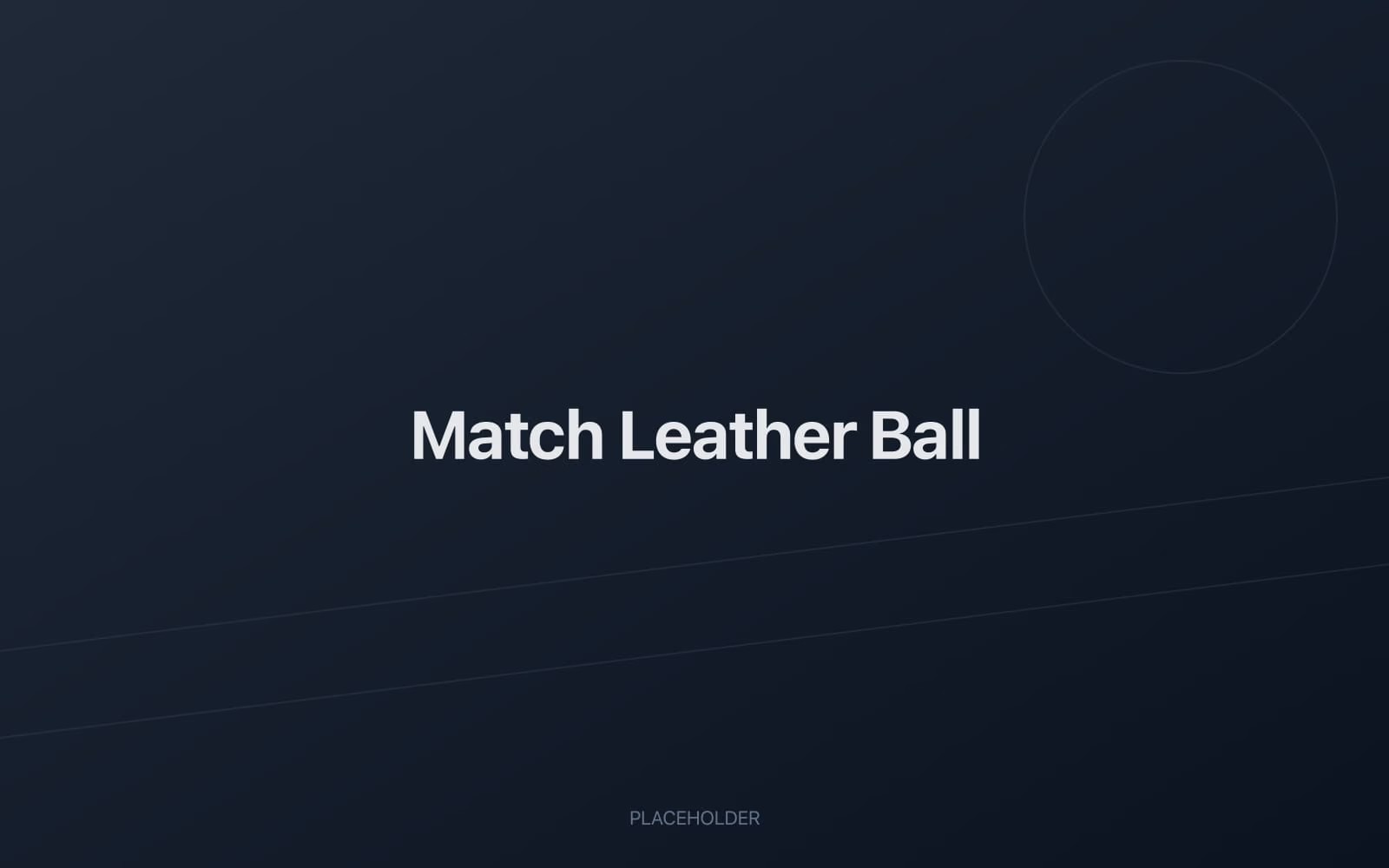 4-piece leather cricket match ball