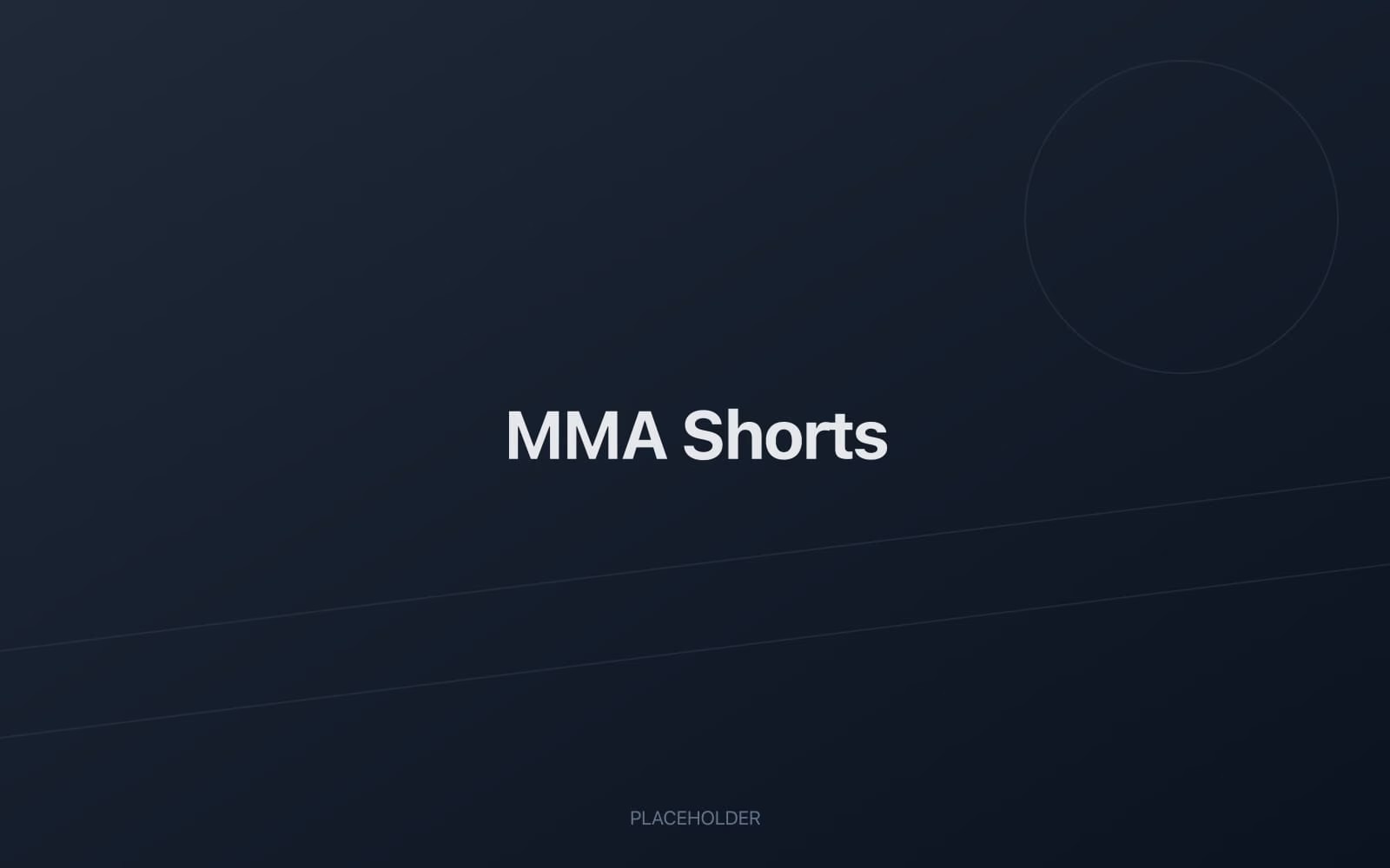 MMA fight shorts with custom sublimation